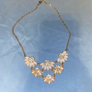 Rose-gold floral necklace